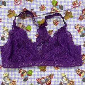 Victoria's Secret Deep Purple Lace Bralette